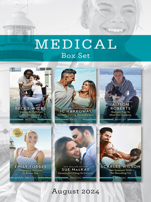 cover image of Medical Box Set August 2024/Daring to Fall For the Single Dad/Secretly Dating the Baby Doc/Therapy Pup to Heal the Surgeon/Pregnancy Surprise